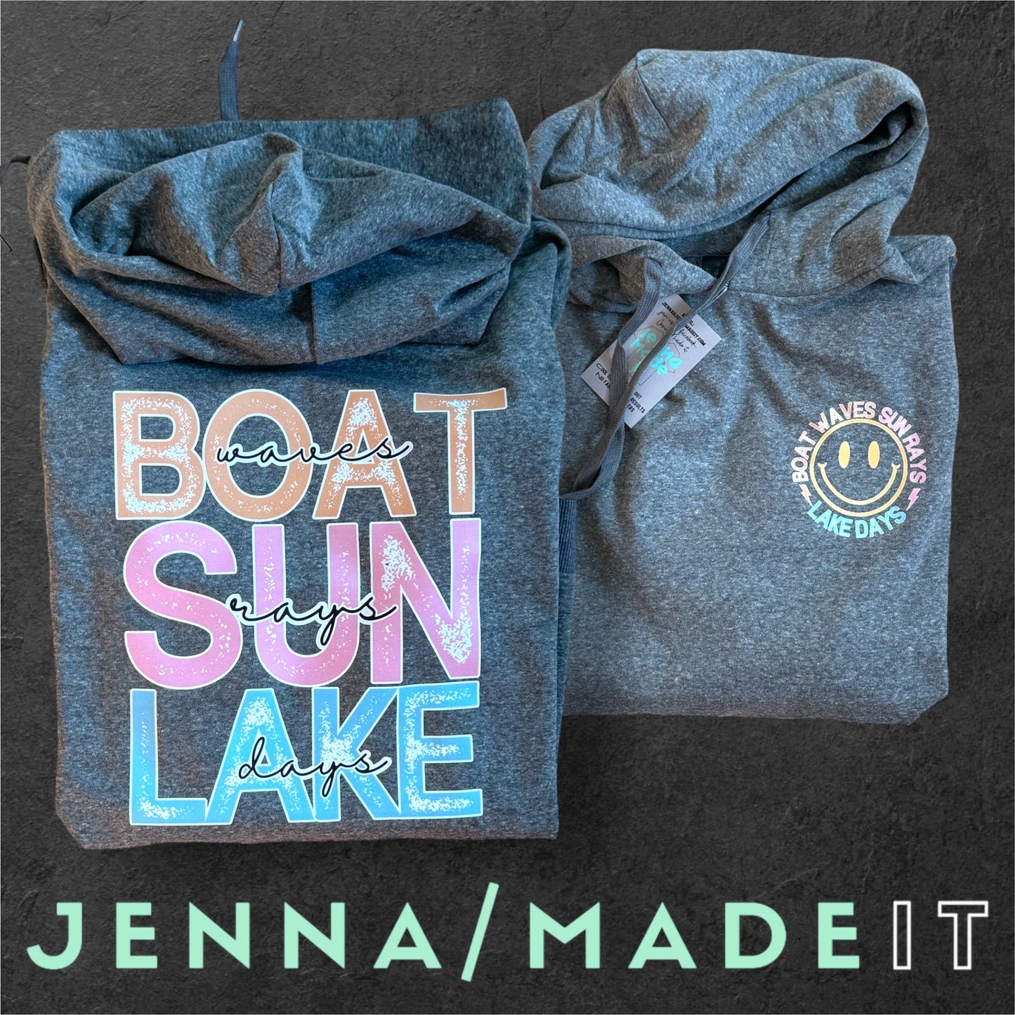 Boat Waves, Sun Rays, Lake Days