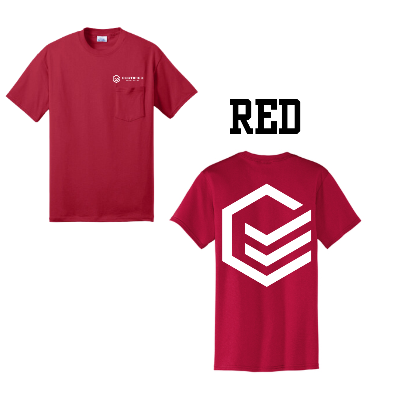 CBS-Short Sleeve Pocket (PC55P) with back logo