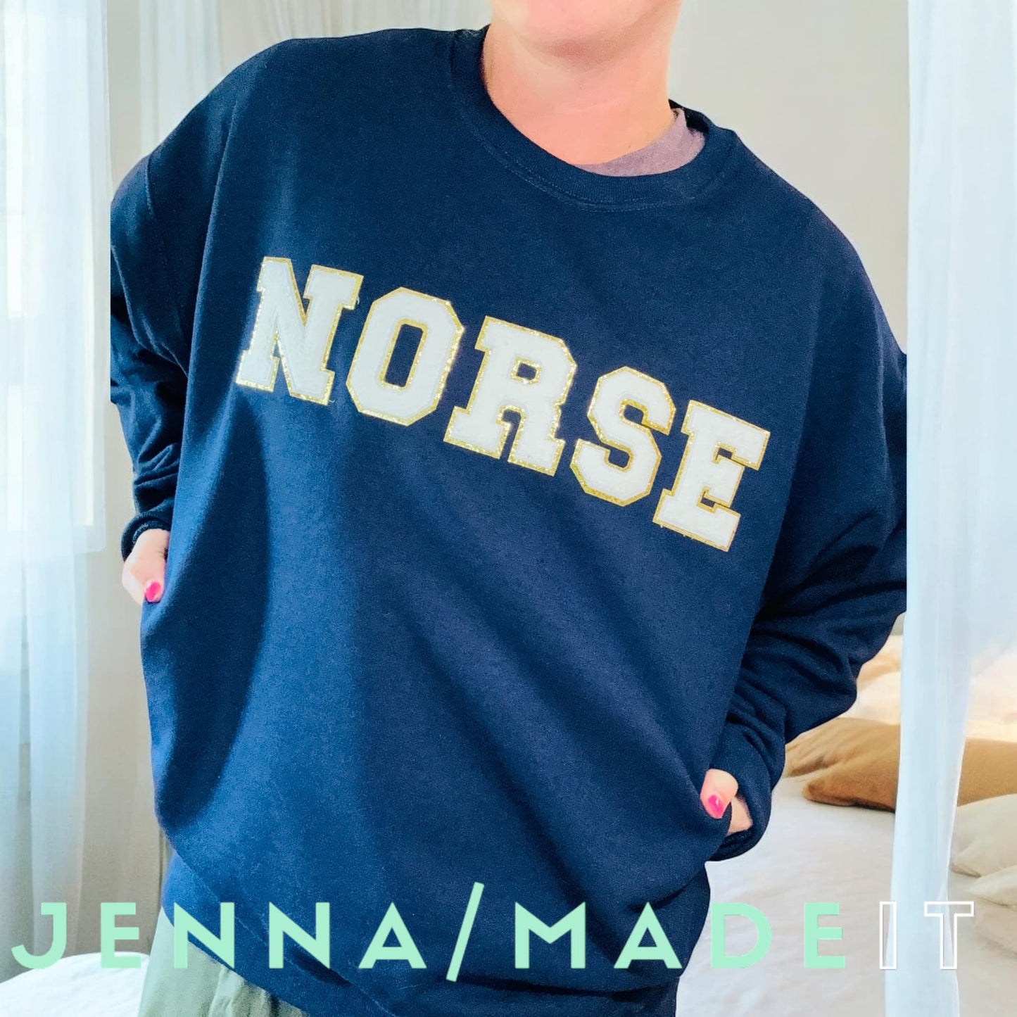 Norse patch sweatshirt