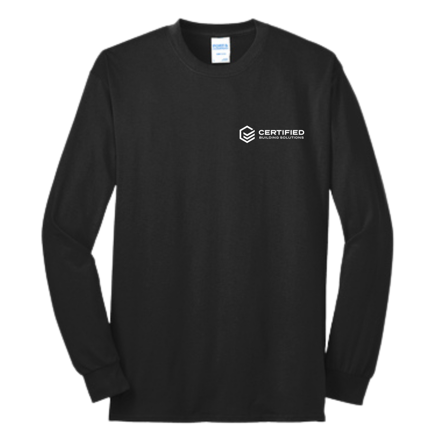 CBS Long Sleeve tee (PC55LS) with back logo