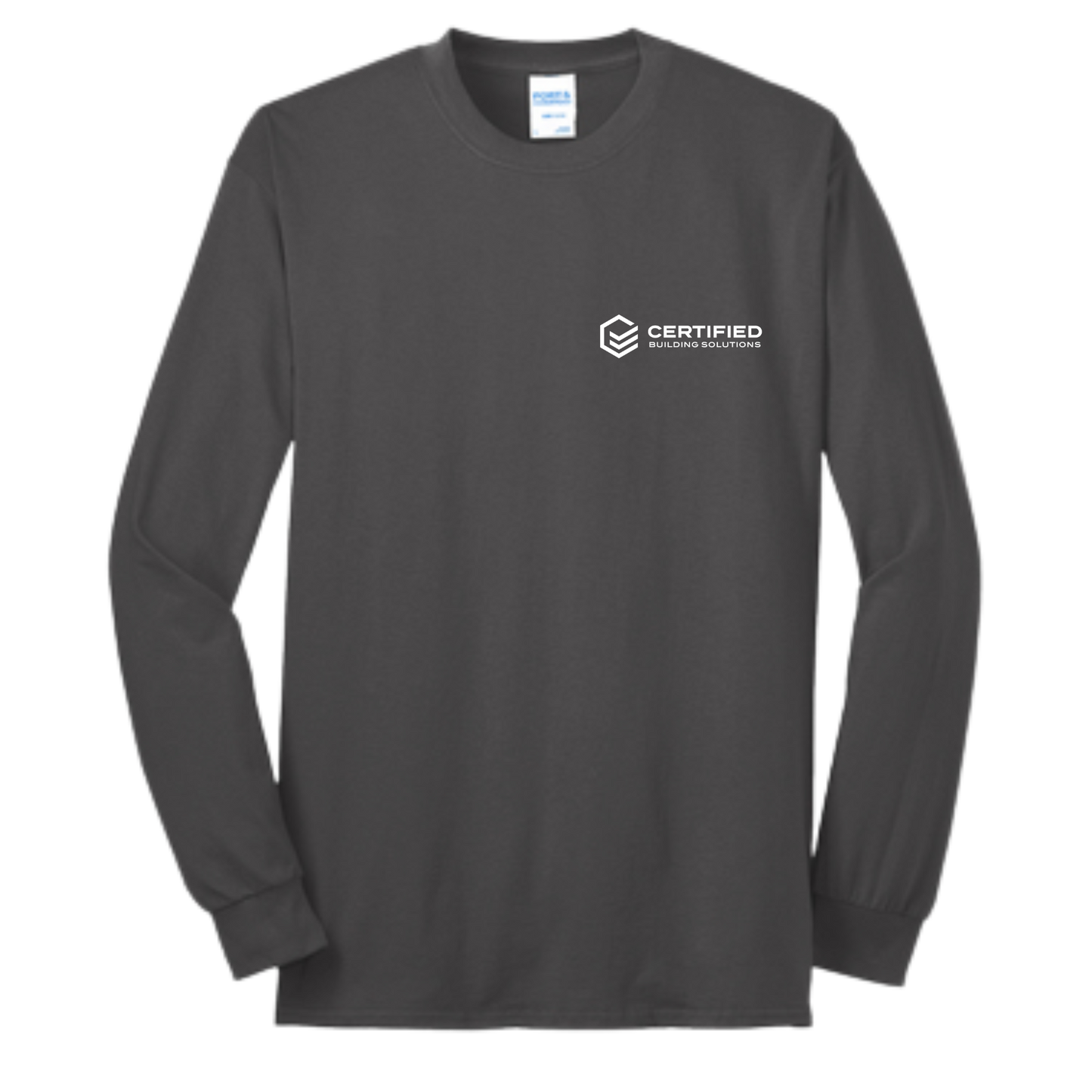 CBS Long Sleeve tee (PC55LS) with back logo