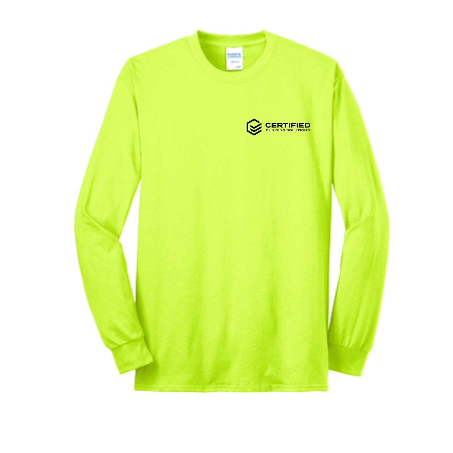 CBS Long Sleeve tee (PC55LS) with back logo