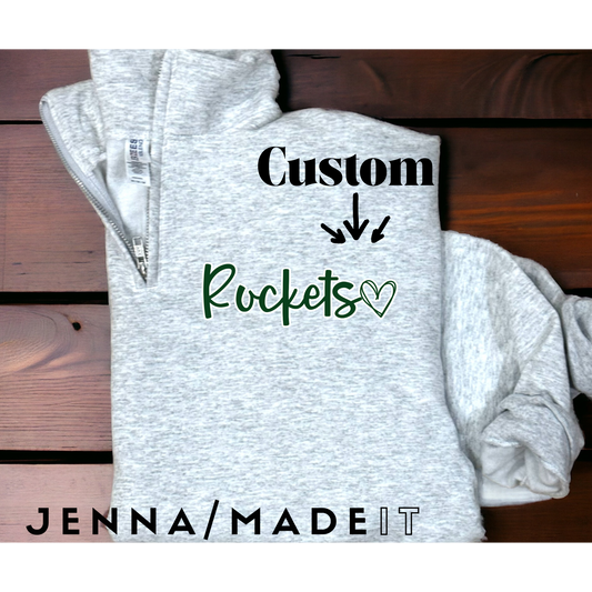 Custom School Quarter Zip