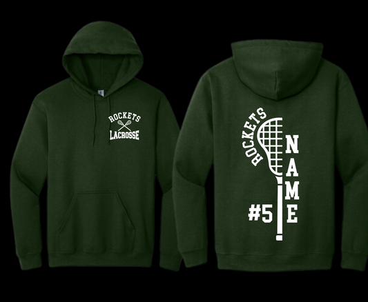 unisex Green RP Lacrosse with name and number on back