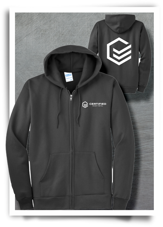 CSM Full-zip Hooded Sweatshirt (PC90ZH) with back logo