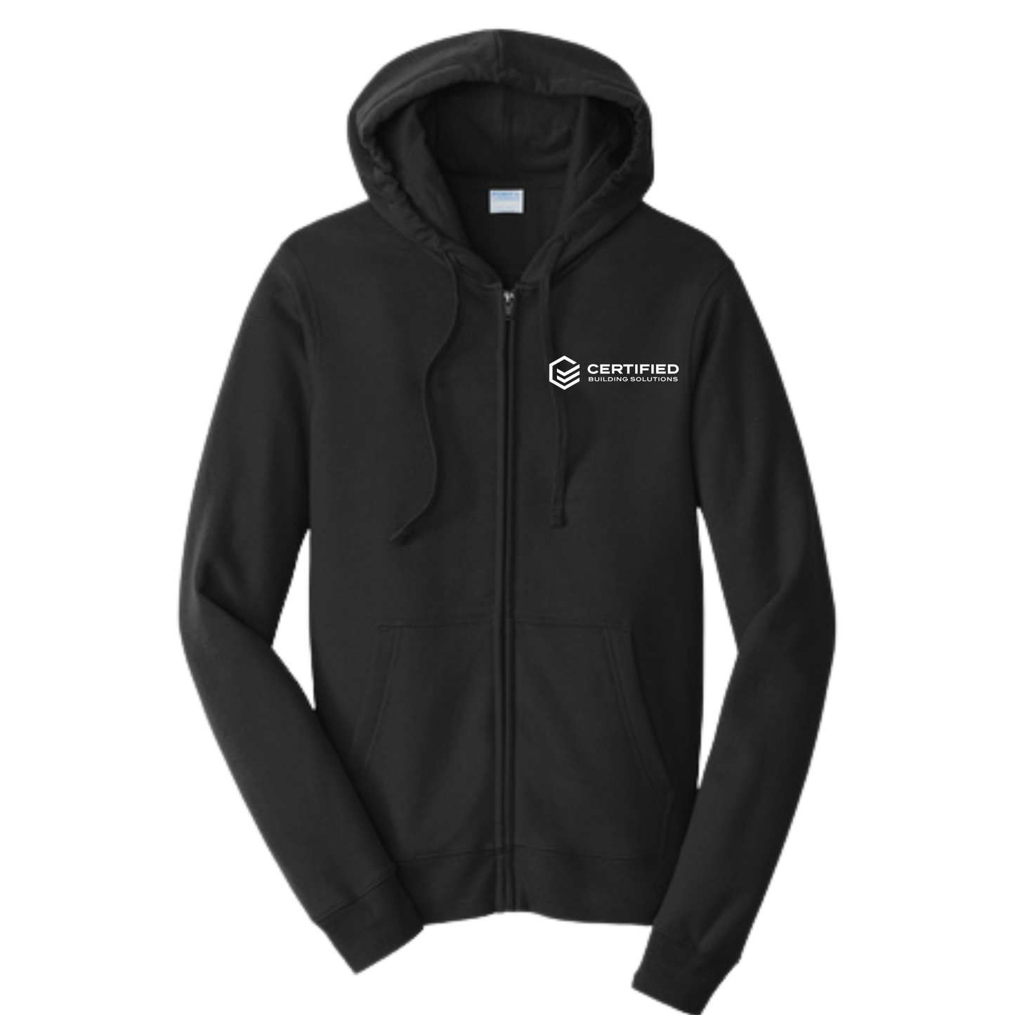 CBS Full-zip Hooded Sweatshirt with back logo (PC90ZH)